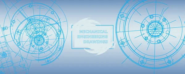 Makine mühendisliği çizimi. Soyut çizim. Mühendislik teknolojisi duvar kağıdı