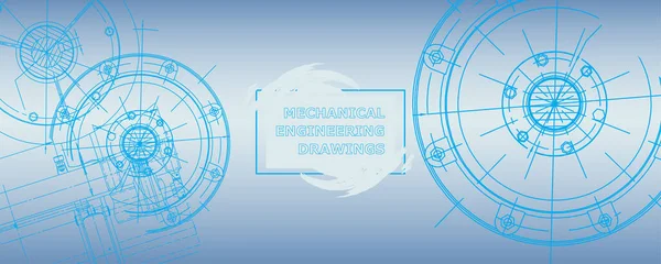 Makine mühendisliği çizimi. Soyut çizim. Mühendislik teknolojisi duvar kağıdı