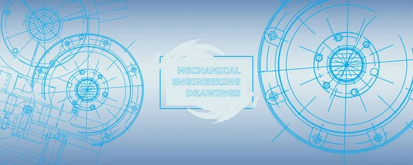 Makine mühendisliği çizimi. Soyut çizim. Mühendislik teknolojisi duvar kağıdı