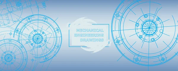Makine mühendisliği çizimi. Soyut çizim. Mühendislik teknolojisi duvar kağıdı