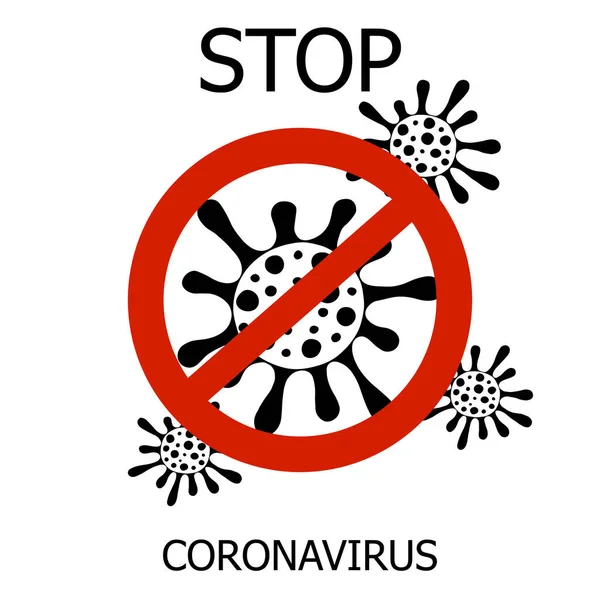 Coronavirus Στην Κίνα Novel Coronavirus 2019 Ncov Λευκό Φόντο Υπόγραψε — Διανυσματικό Αρχείο