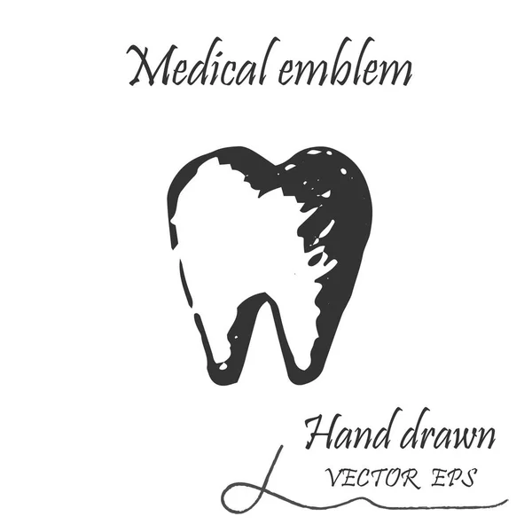 Ikona lidského zubu — Stockový vektor