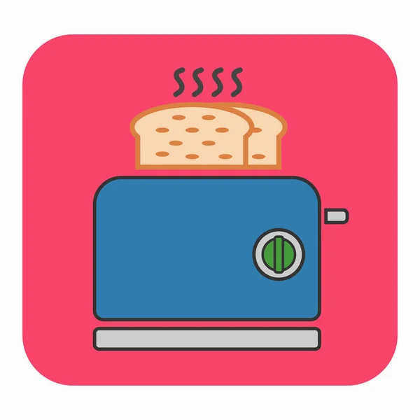 Ein Toaster-Symbol — Stockvektor