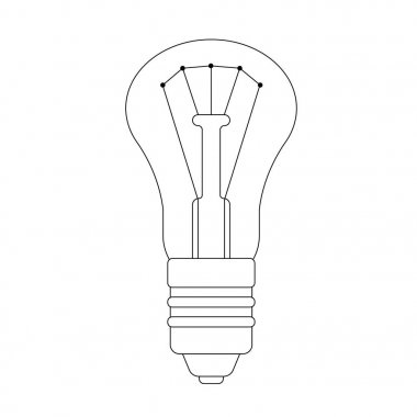 Ampul kontur çizimi