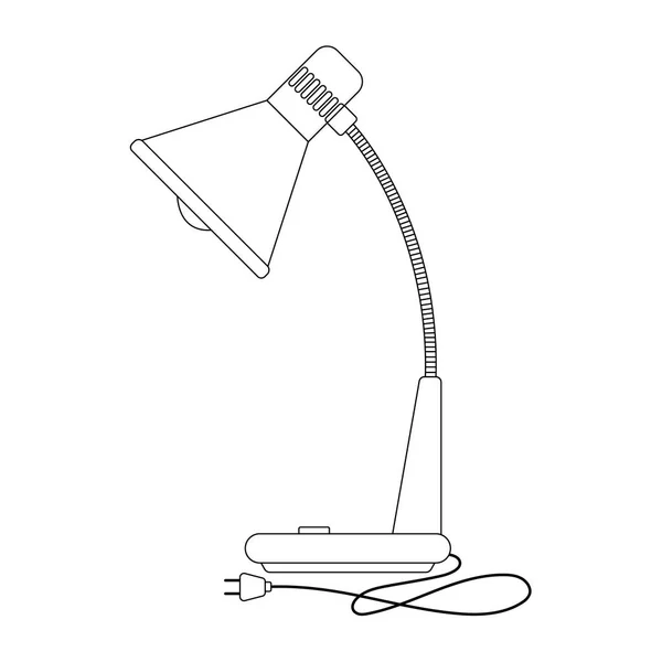 Illustrationen av retro bordslampa — Stock vektor