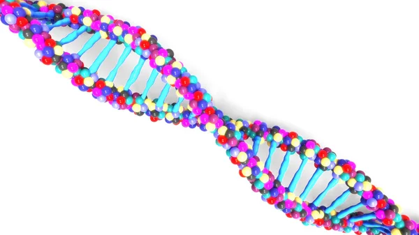 Ilustração Digital Estrutura Dna — Fotografia de Stock