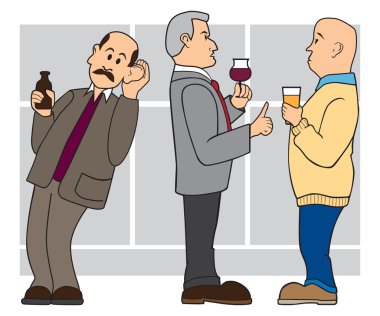 Eavesdropping on a conversation clipart