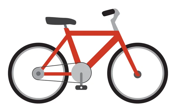 Flat Vector Bicycle — Stock Vector