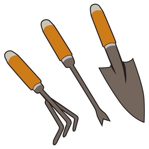 Ручні інструменти садівництва — стоковий вектор