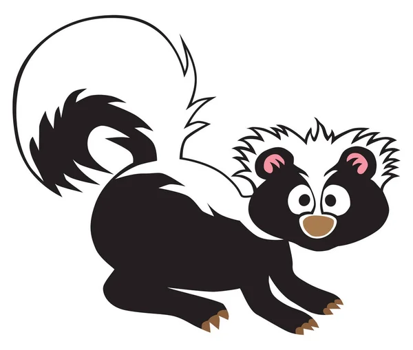 Skunk bebé de dibujos animados — Archivo Imágenes Vectoriales