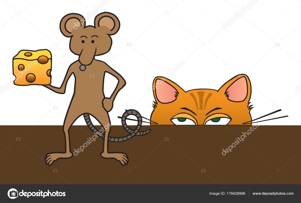 Dessin Anime Chat Et Souris Image Vectorielle Ken Cook C