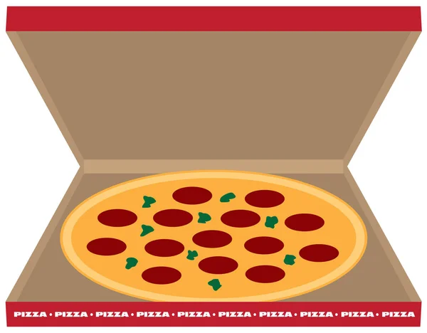 Pizza kutusu — Stok Vektör