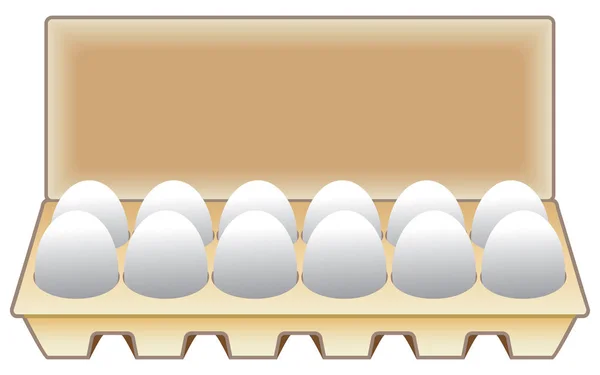 Una dozzina di uova — Vettoriale Stock