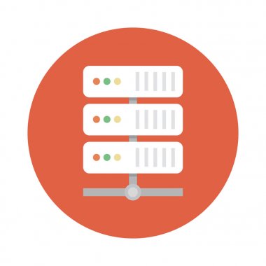 Sunucu vektör simge tasarlamak.