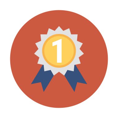 Şerit rozet vektör simgesi