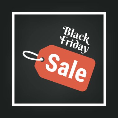 Siyah Cuma satış vektör şablonu