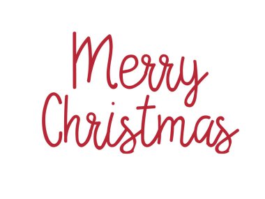 Holiday Vector Lettering, Mutlu Noeller, kızıl grunge.