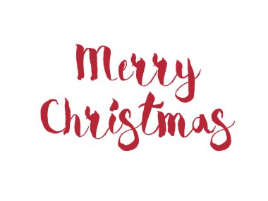 Holiday Vector Lettering, Mutlu Noeller, kızıl grunge.