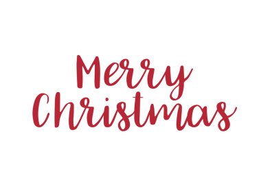 Holiday Vector Lettering, Mutlu Noeller, kızıl grunge.