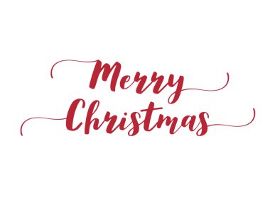 Holiday Vector Lettering, Mutlu Noeller, kızıl grunge.