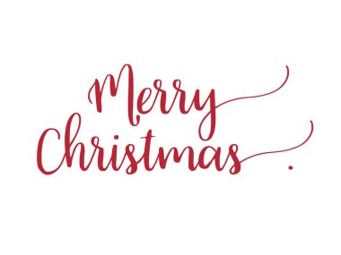 Holiday Vector Lettering, Mutlu Noeller, kızıl grunge.