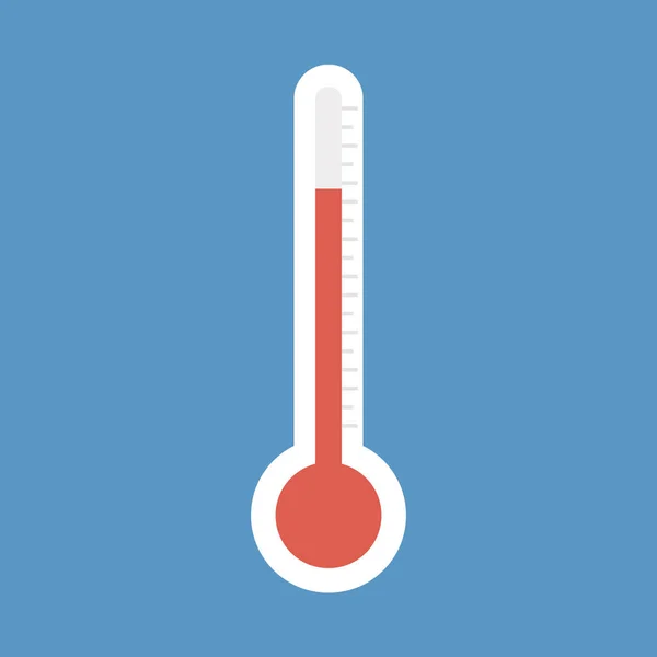 Icône Thermomètre Illustration Vectorielle Style Design Plat — Image vectorielle