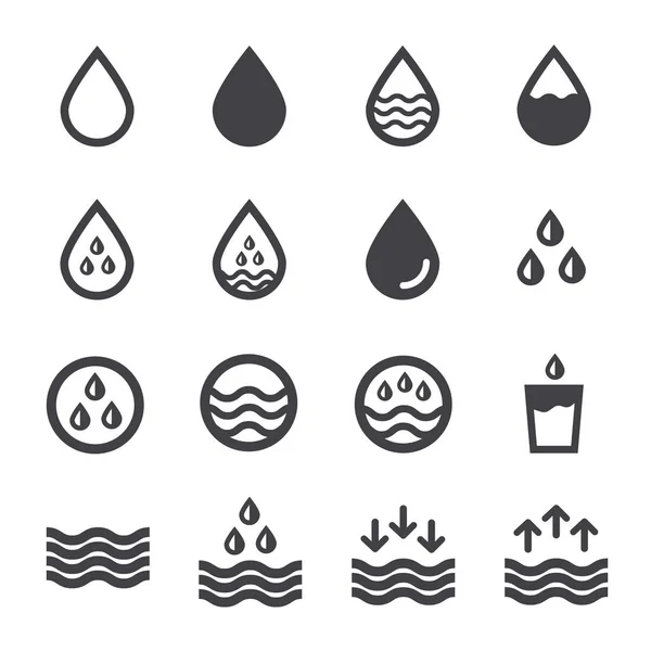 Water Icon Vector Illustion Flat Design Style — Stock Vector