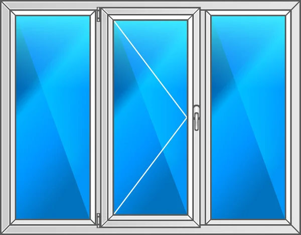 Ventanas de plástico vectorial . — Vector de stock