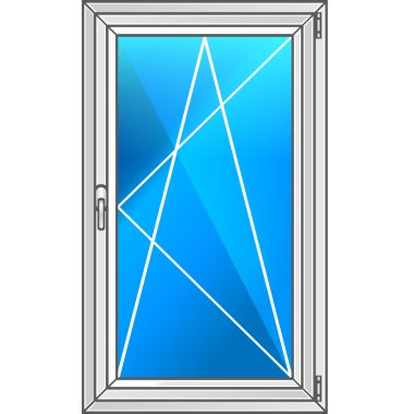 Vektör plastik pencere.