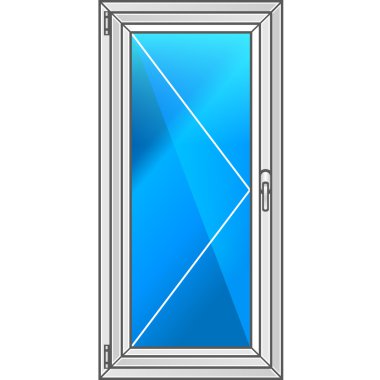 Vektör çizim. Pencere parçası. Sürüş.