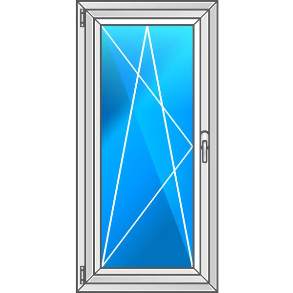 Ilustração de uma janela de plástico . — Vetor de Stock