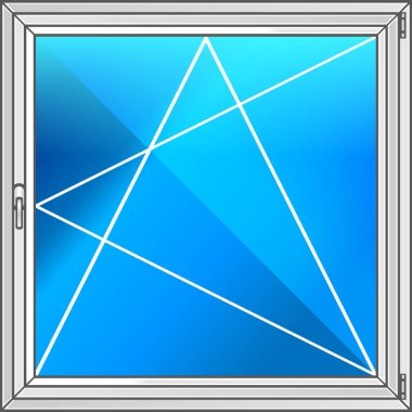 Bina projesi. Vektör pencere. Düzeni illüstrasyon.