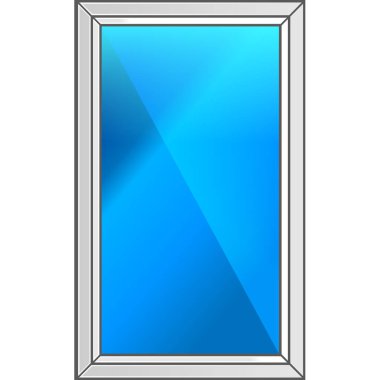 Plastik pencere. Bir devre kutusu vektör çizim.