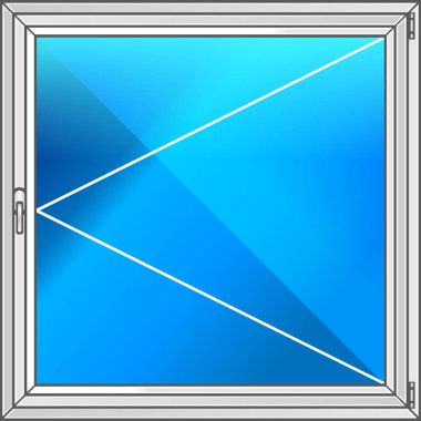 Plastik pencere düzeninin vektör.