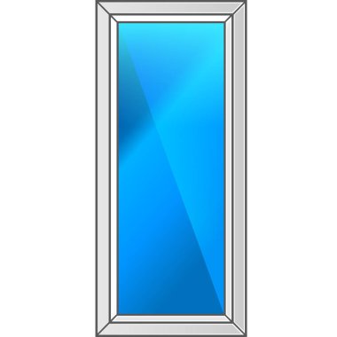 Binanın, vektör diyagramı, illüstrasyon plastik pencere parçası.