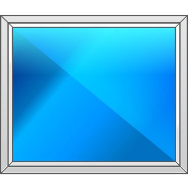 Plastik pencere Illustration. Vektör düzeni. Daire tasarım.