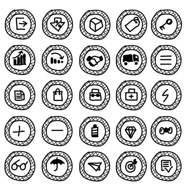 Siyah simgeler. Kroki.