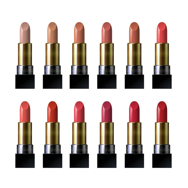 Ruj. Vektör. Merhem. Kozmetik ürün.