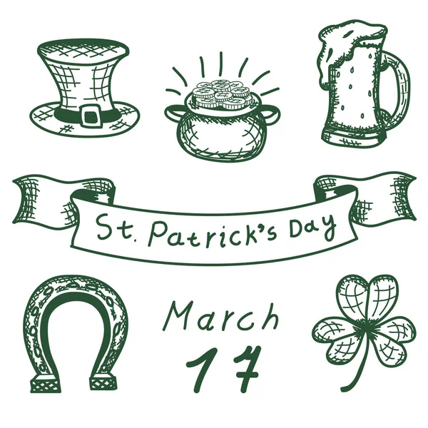 Carte d'illustration. Saint-Patrick 's Day . — Image vectorielle