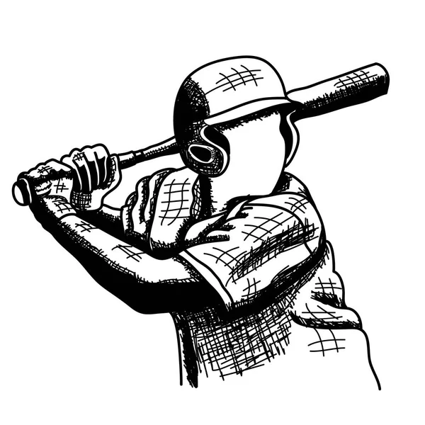 Croquis vectoriels du baseball . — Image vectorielle