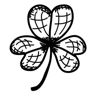 Vektör çizimi. Yonca. St.Patrick'ın gün.