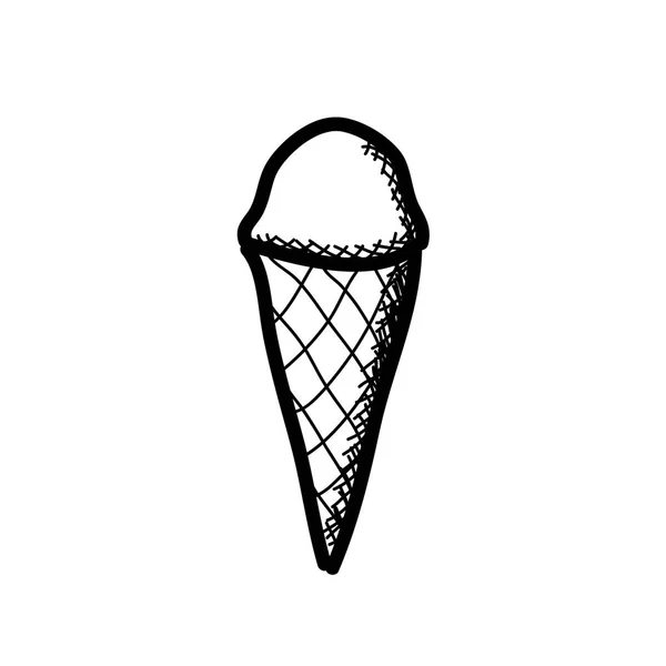 Vector sketch. Ice cream. — Stock Vector