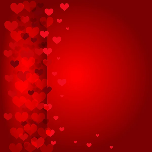 Kırmızı arka plan ile kalpleri. Kutlama. Sevgililer günü.