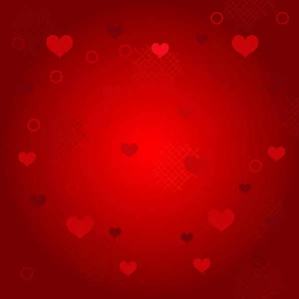 Kırmızı arka plan ile kalpleri. Sevgililer günü.