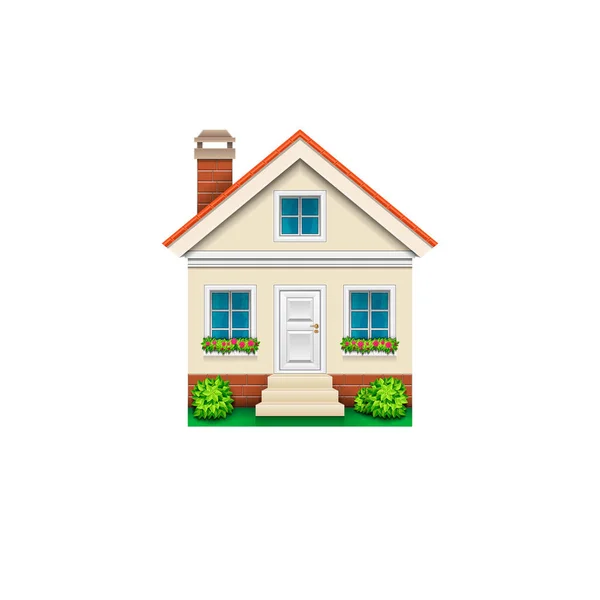 Bir vektör ev Illustration. Simge, nesne. Ev.