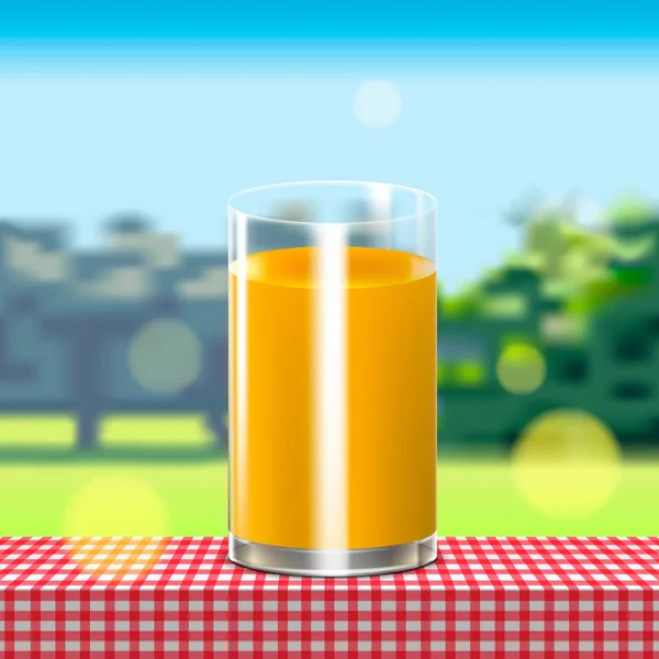 Vektör. Bir bardak meyve suyu. Bir Sync ama hiçbir şeffaflık. Örnek bir kafes degrade.