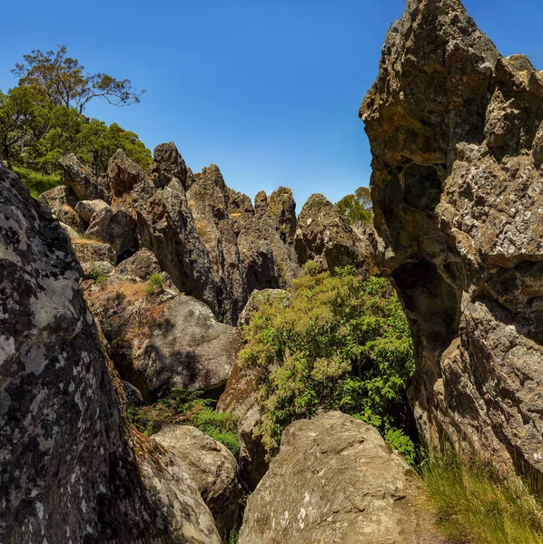 Hanging rock-a mystical place in Australia, Victoria — Stock Photo, Image