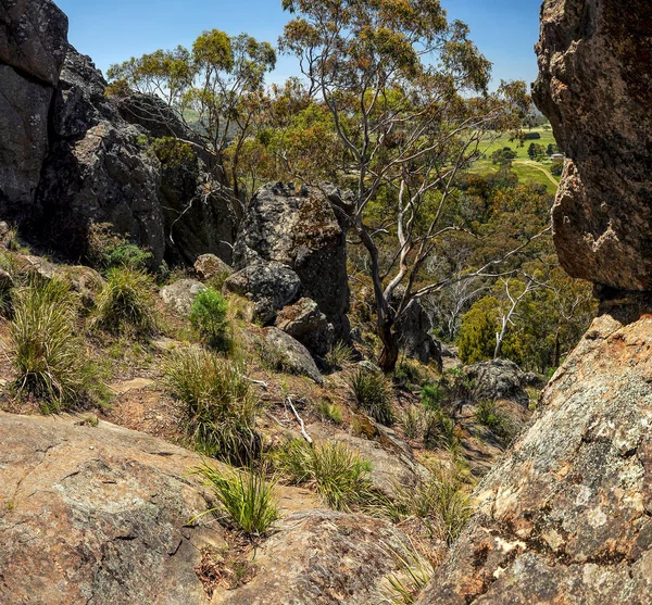 Pendaison rock-un lieu mystique en Australie, Victoria — Photo