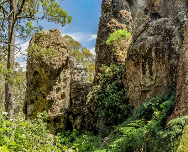 Pendaison rock-un lieu mystique en Australie, Victoria — Photo