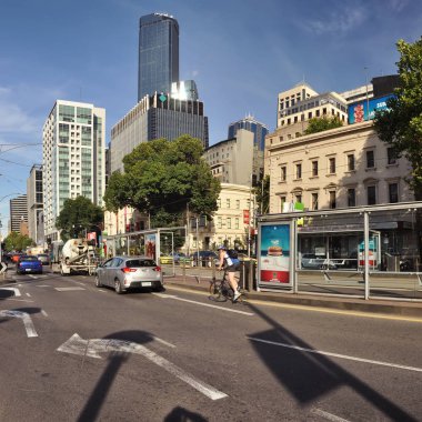  Melbourne sokaklarının ışığı ve gölgesi.